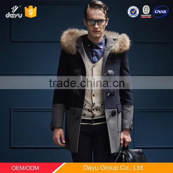 Classical Nature Woolen Keep Warm Coat With Detachable Hood Cashmere Poncho Wool Coat