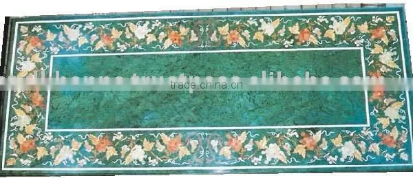 Marble Inlay Table Tops , Marble Dining Table Top