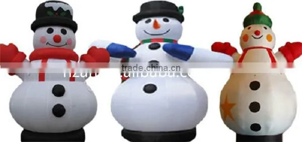 Giant Inflatable Snowman With Hat for Christmas Decoration photo-2