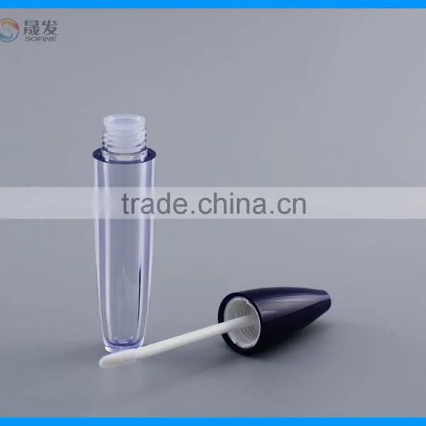 Plastic Empty Lip Gloss Tube With Applicator Brush Cap photo-2