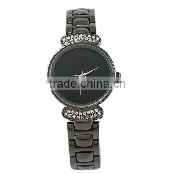 Hot! Gold Plated Alloy Diamond Fashion Lady Watch High Brighness Wrist Watch Watch Custom Logo photo-3