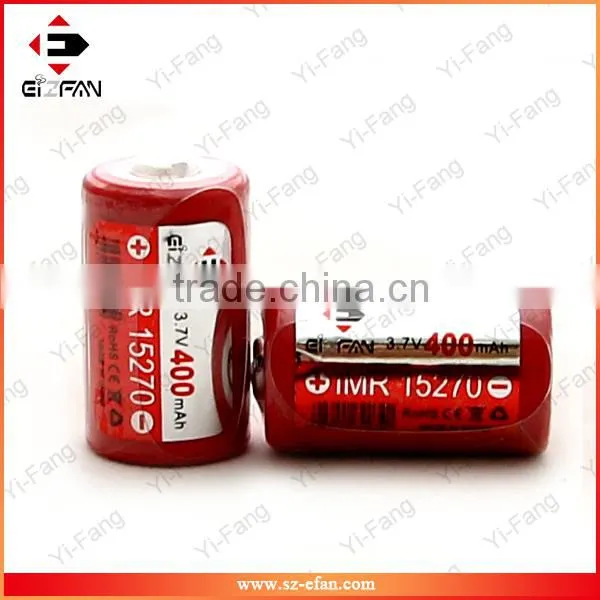 Cell EFAN 15270 400mAh 3.7V Recharge Battery for Flashlight,E-cigs and Power Tools