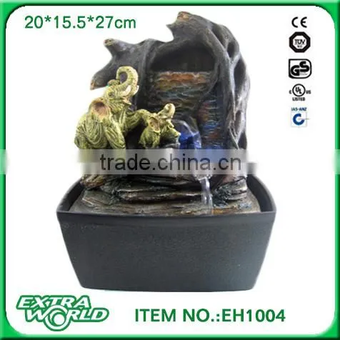 Polyresin Elephant Fountain for Home