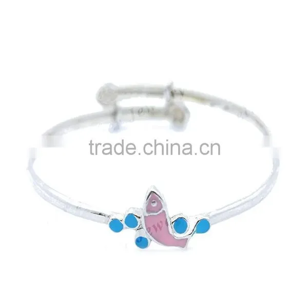 Latest Enamel Christmas Collection Jewelry Silver Enamel Bracelet Bangle photo-2