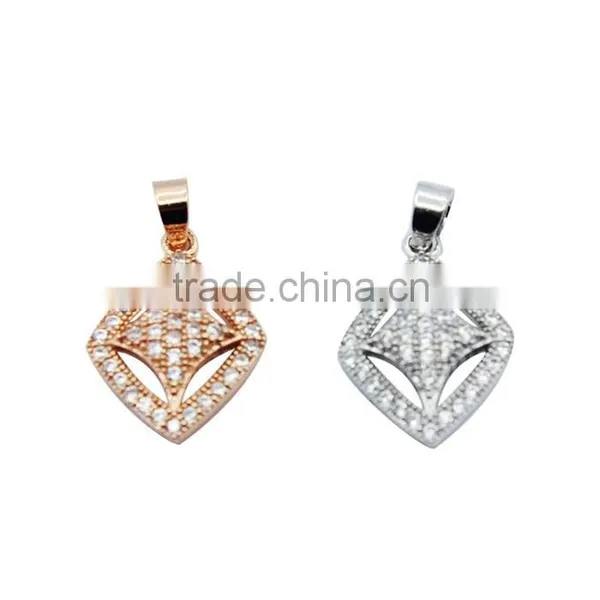 925 Sterling Silver Pendant With CZ Micro Pave photo-3