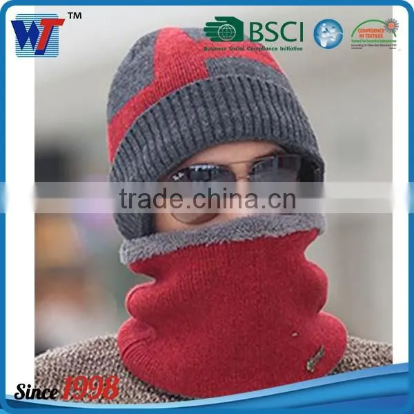 Neck Warmer Embroidery Men Dad Cap Knitted Beanie Hats