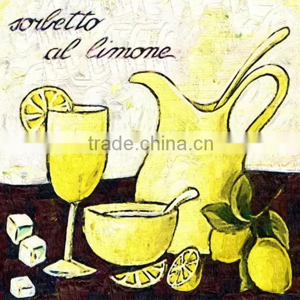 Simple Still Life Lemon Tea Painting