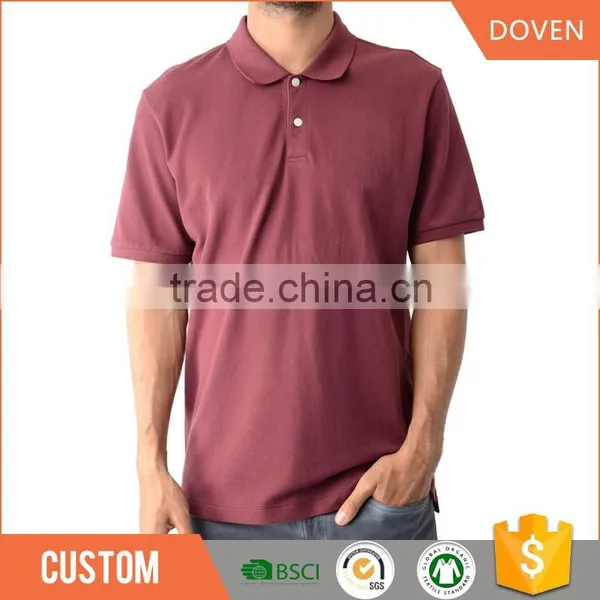 Wholesale 100% Cotton Pique Men t Shirts Polo Shirts