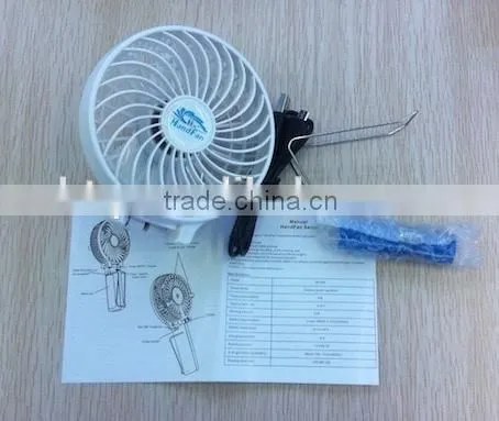 2015 Portable USB / Li-on Battery Powered Mini Fan With Wind Third Gear Adjustment photo-5