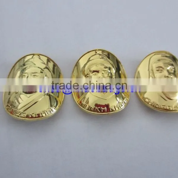2015 Souvenir Custom Curve Metal Gold Coins With Your Own Fashion Design photo-4