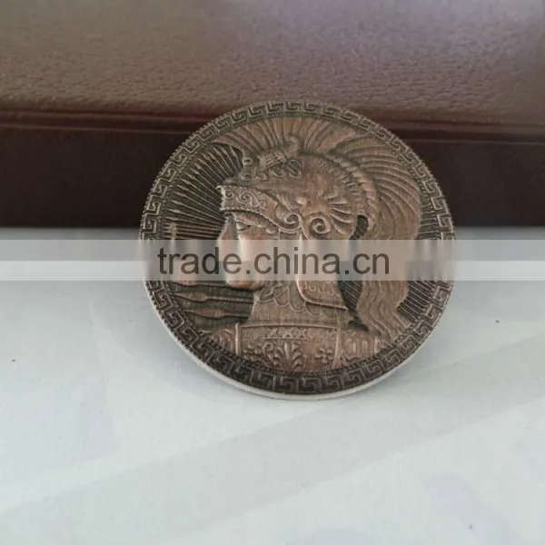 3D Ancient Rome Soldier Coin,antique Metal Souvenir Coin,custom Logo Metal Badge photo-3