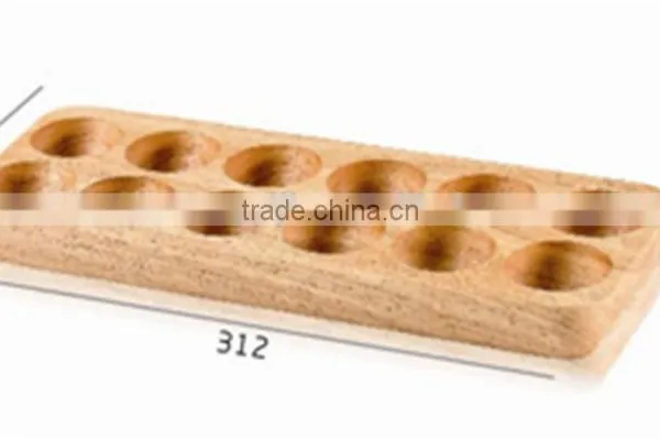 Solid Wood Egg Tray,12 Pcs Egg Tray,wooden Egg Holder photo-3