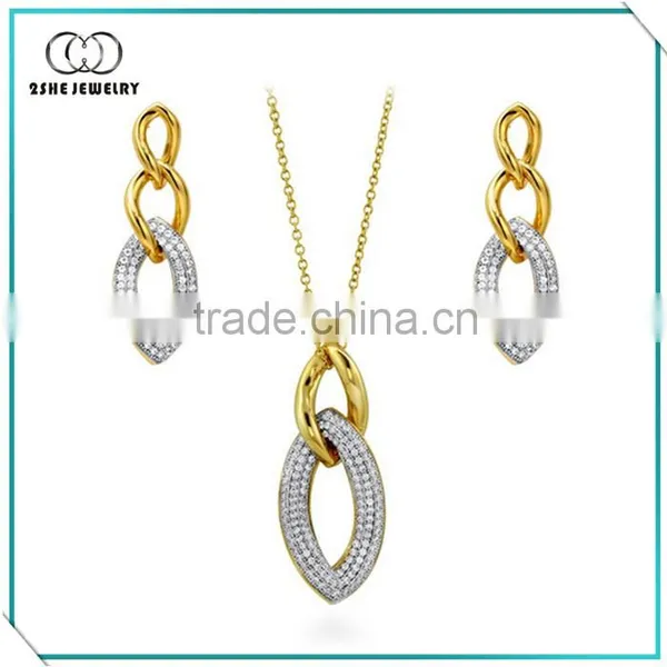 China Supplier Fashion Silver Hip Hop Jewelry Set