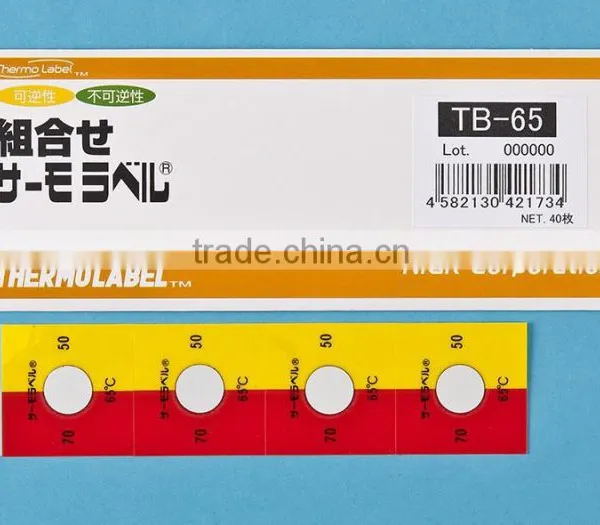 Robust and waterproof temperature indicator tape widely used for industrial tools, industrial application