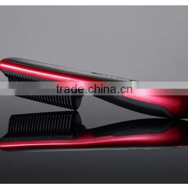 Plastic Ionic Electric Hair Straightener and Curl Comb/hair Growth Massage Comb photo-2
