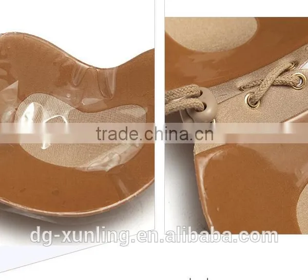 Sexy Woman Push Up Self-Adhesive Silicone Bust Front Closure Strapless Invisible Bra Wholesale photo-6