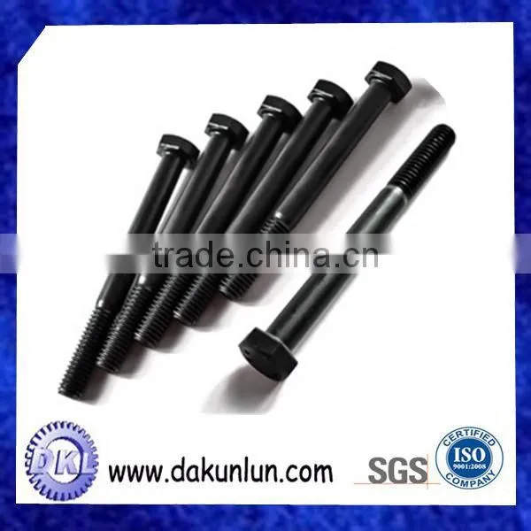 Black Carbon Steel Outer Hex Half-thread Screw Bolt photo-6