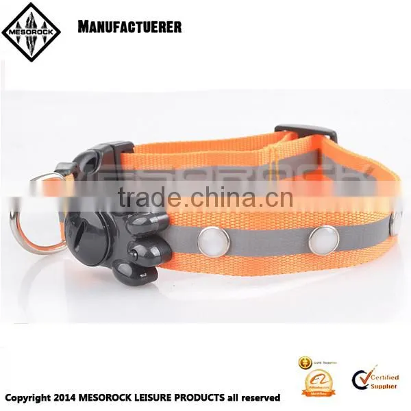 High Quality Custom Pet Collar Colorful Adjustable Led Nylon Dog Collar photo-4