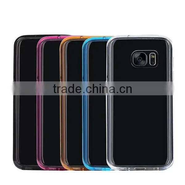 Multi Color TPU + Acrylic Best Selling Phone Case, Transparent Clear Case for Samsung s7 photo-6