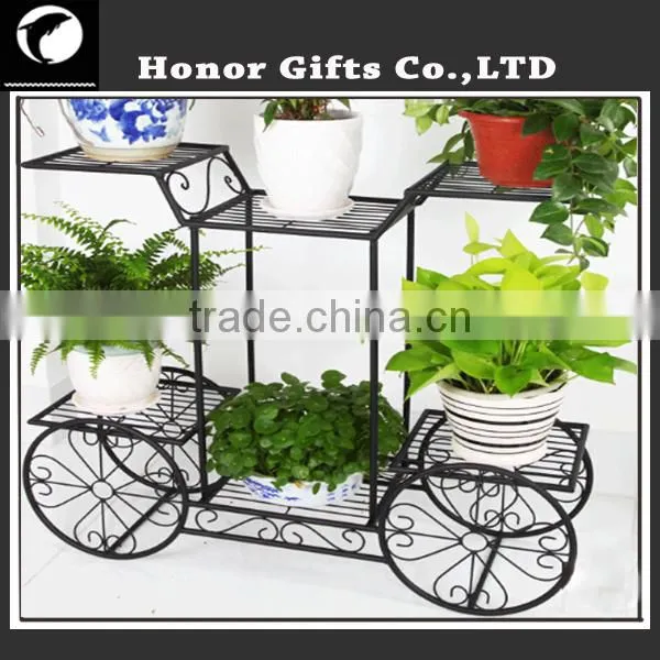 Indoor Outdoor Garden Metal Wire Flower Pot Plant Stand Wrought Iron Plant Stands photo-2