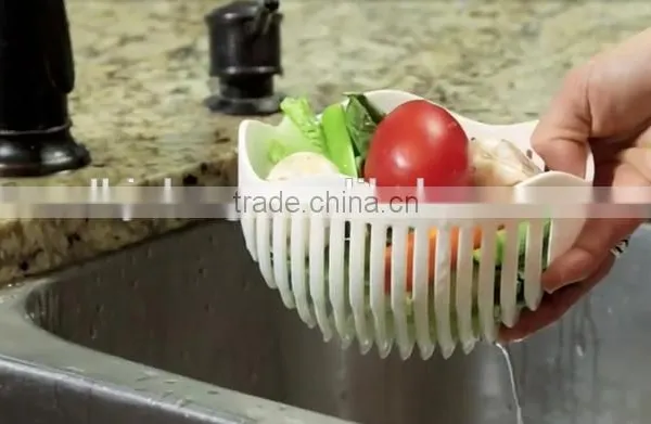 2017 New Product PS Vegetable Fruit Salad Cutter Bowl Salad Maker Bowl photo-2