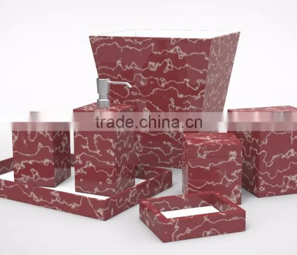 Luxury Lacquer Bathroom Set for Restaurant, Hotel, Wedding, Home Custom