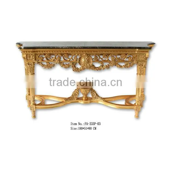 French Rococo Console Table Mirror photo-3