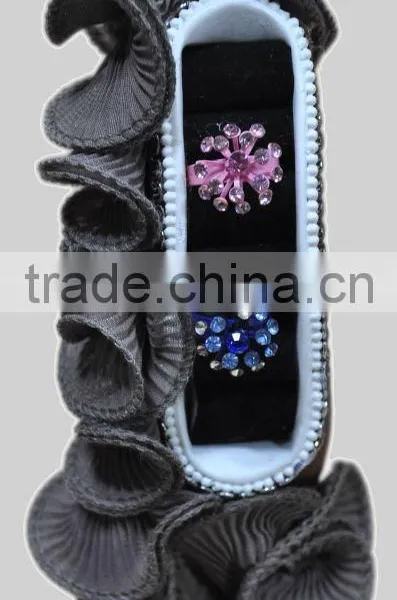 Ballet Shoes With Flowerring Ring Display Stand