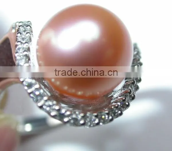 Favorites Compare Fashion Design Sterling Silver 925 Pearl Ring f Tahitian Pearl Ring photo-4