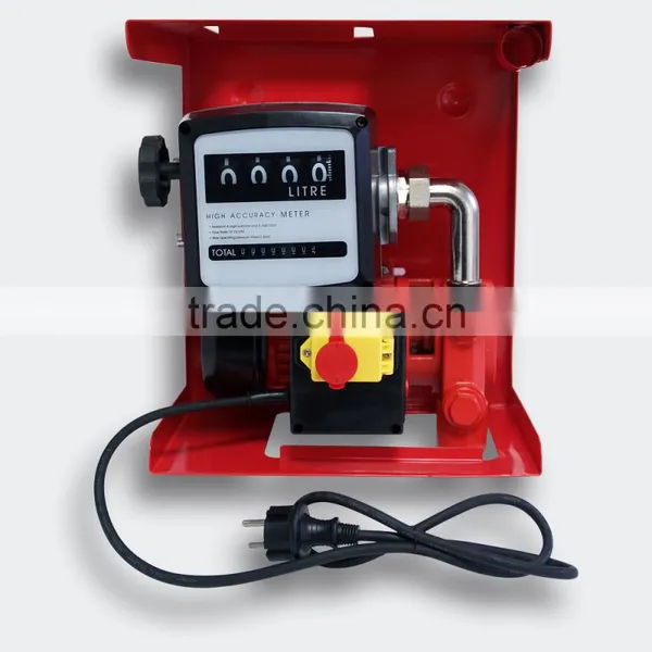 China Supply 600W Self Priming Electric Oil Diesel Transfer Pump With Flow Meter photo-3