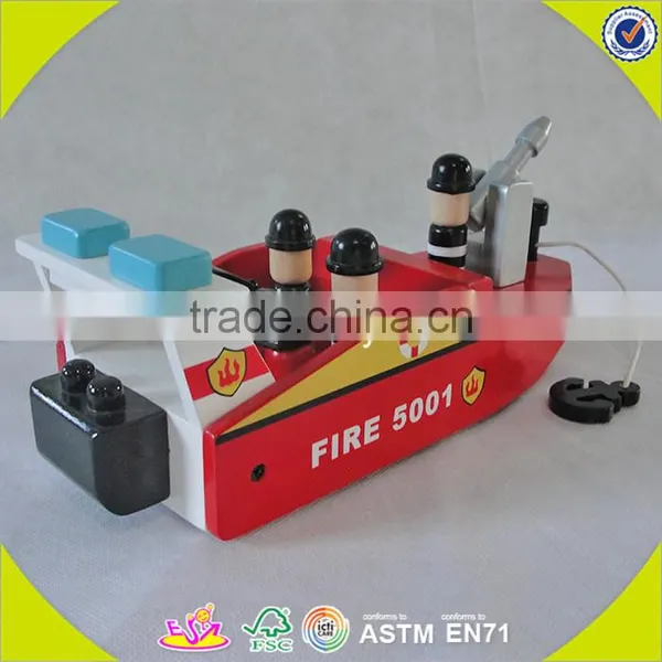 Wholesale Funny Kids Wooden Small Toy Boats Best Design Wooden Small Toy Boats W04F004 photo-3