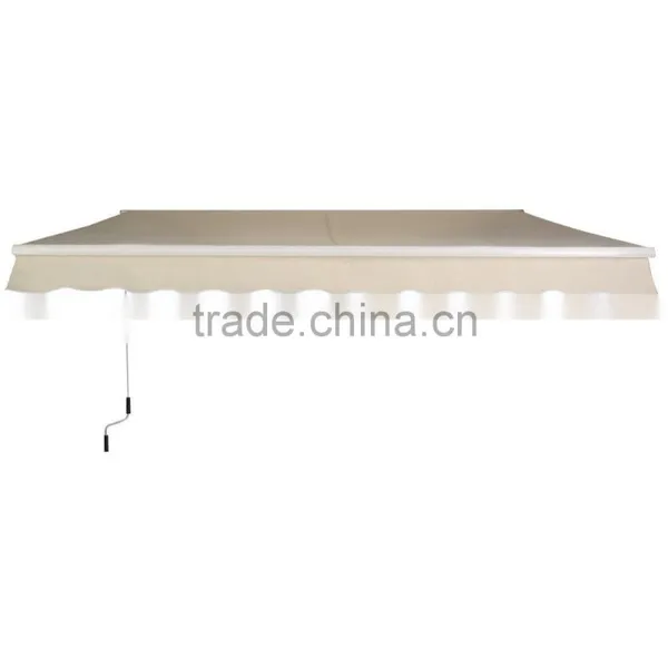 Patio 2x1.5m Aluminium Beige Door Awnings Retractable photo-2