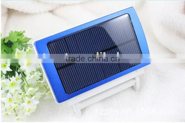 8000mAh Rectangle Shape Solar Panel Power Bank With Lights photo-4