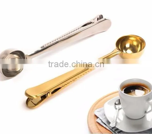 304 Stainless Steel Food Grade Measured Coffee Spoon With Clip photo-3
