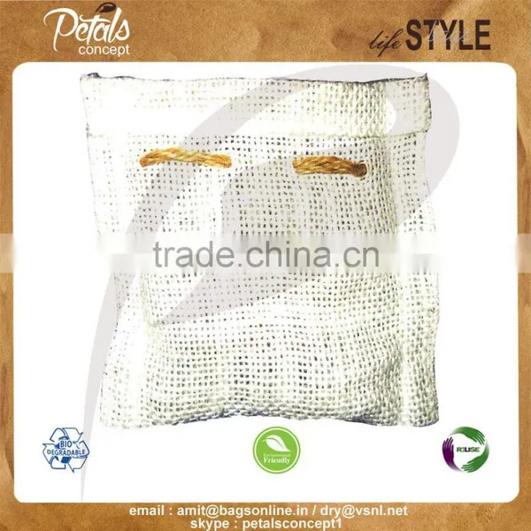 Jute Drawstring Pouches With Natural Colour Jute Made Design Embossed photo-4