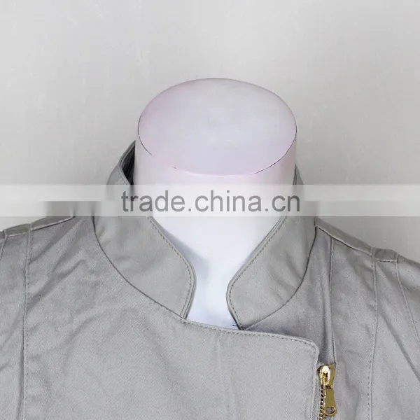 China Clothing Factory Custom Women Moto Leather Jacket photo-3