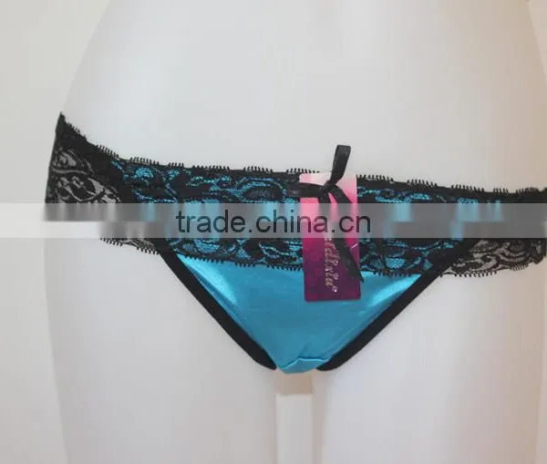 Stain Sexy Panties With Lace T-back Brief Lingerie