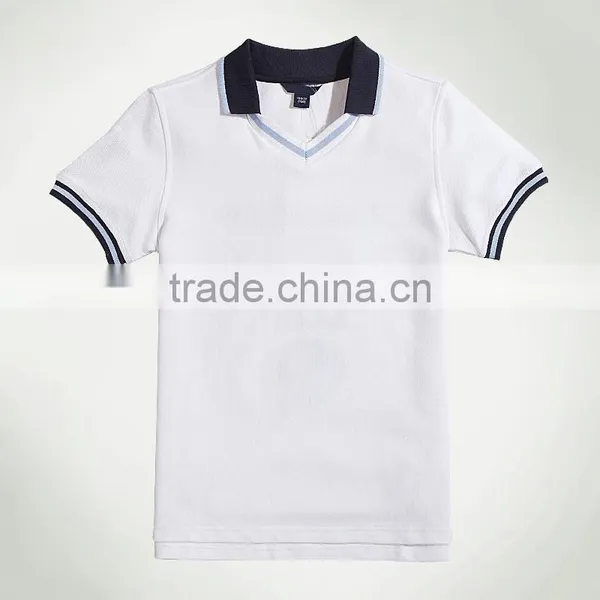 British Student Boys T-shirt Polo Shirt, V Collar College, Short Sleeved Sweat Can Custom photo-2