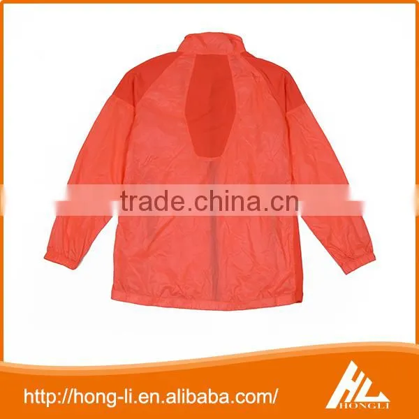 Mens's Casual Outdoor Wear Custom Printed Lightweight Waterproof Black Windbreaker Jacket photo-4