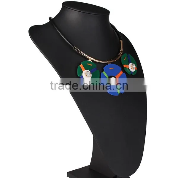 Fashion Big Brand Women Arcylic Pendant Costume Necklace photo-3