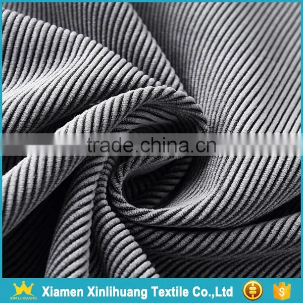 Nice Quality Plain Dyed 16 Wale Spandex Corduroy Fabric for Garment photo-3