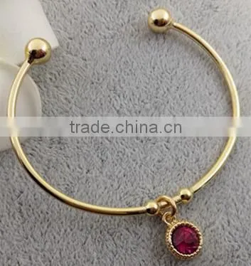 Latest Design Daily Wear Bangle Double Wire Screw Bangle High Polish Zinc Alloy Bracelet Bangle photo-6