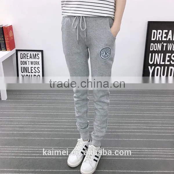 Inside Brush Fleece Wholesale Oversize Life Gym Good Quality Comfortable Sports Pants Women CVC(75/25) photo-3