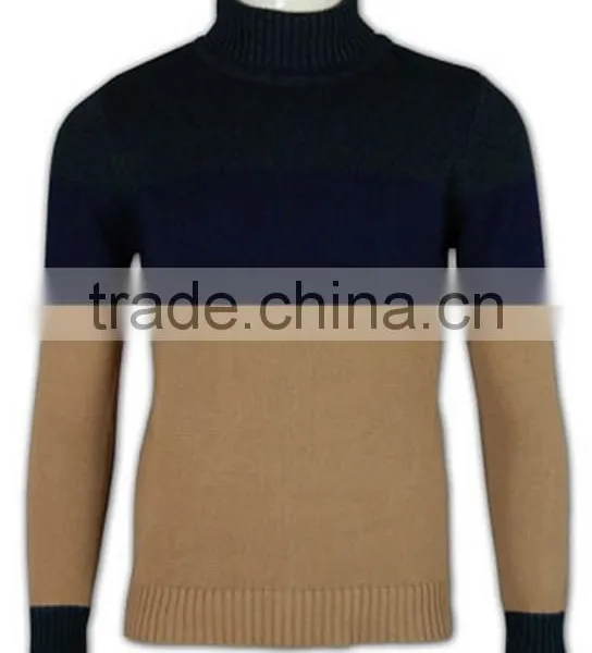 ISO9001/BSCI Manufature OEM Service 100%cotton Mens High Collar Sweaters photo-2