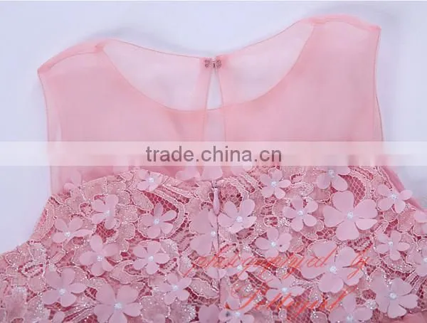 Flower Girl Dresses Pink Beautiful Evening Dresses photo-6