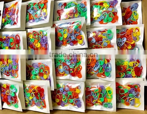 50 PCSMixed Color Corchet Sewing Knitting Ring/Stitch Closed Maker photo-3