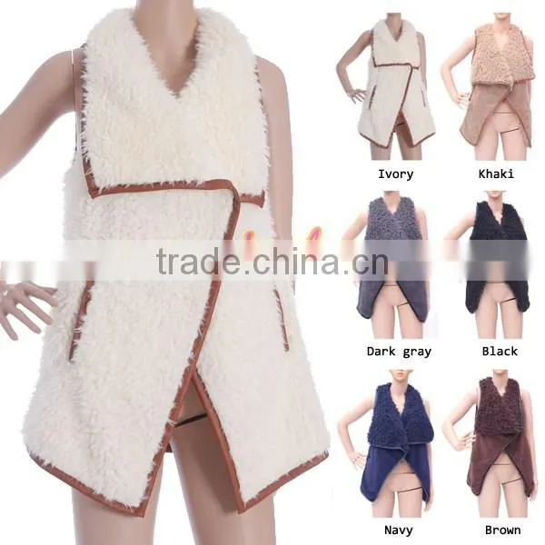 Wholesale Woman and Children Reversible Vest photo-4