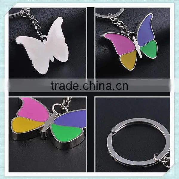 Butterfly Keychains Novelty Metal Keyrings Gift photo-4