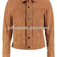 Men\'\'s Leather Jackets With Button Closed