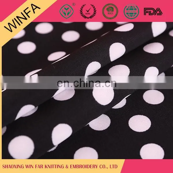 Latest Designs Luxury Garment Use White Spot Scuba Print Fabric photo-2
